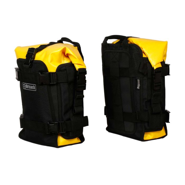 Dirtsack Frogman CS Compact Sport ADV Pair of Crash Bar Waterproof Bags (Yellow)